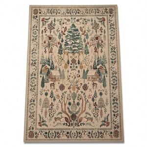 Ruggable Juniper Neutral Multicolor Flatwoven Rug Size 4x6 Stain Resistant